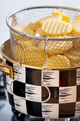 Qualita King Emaye Fritöz Tencere - 22 Cm