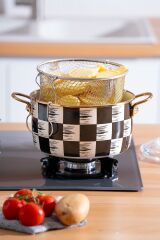 Qualita King Emaye Fritöz Tencere - 22 Cm