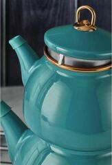 Neva N3170 Mentol Havana Emaye Demlik Seti