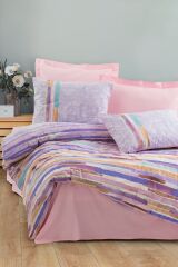 Tek Kişilik Nevresim Takımı Larry Pembe