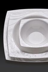 Grizay Premium Kare Yemek Takımı - 60 Parça N2768