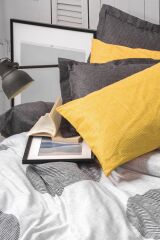 Modern Tek Kişilik Nevresim Takımı Dappled Sarı