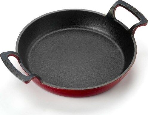 Lava Döküm Tava Yuvarlak Kulplu Kırmızı 20 Cm.