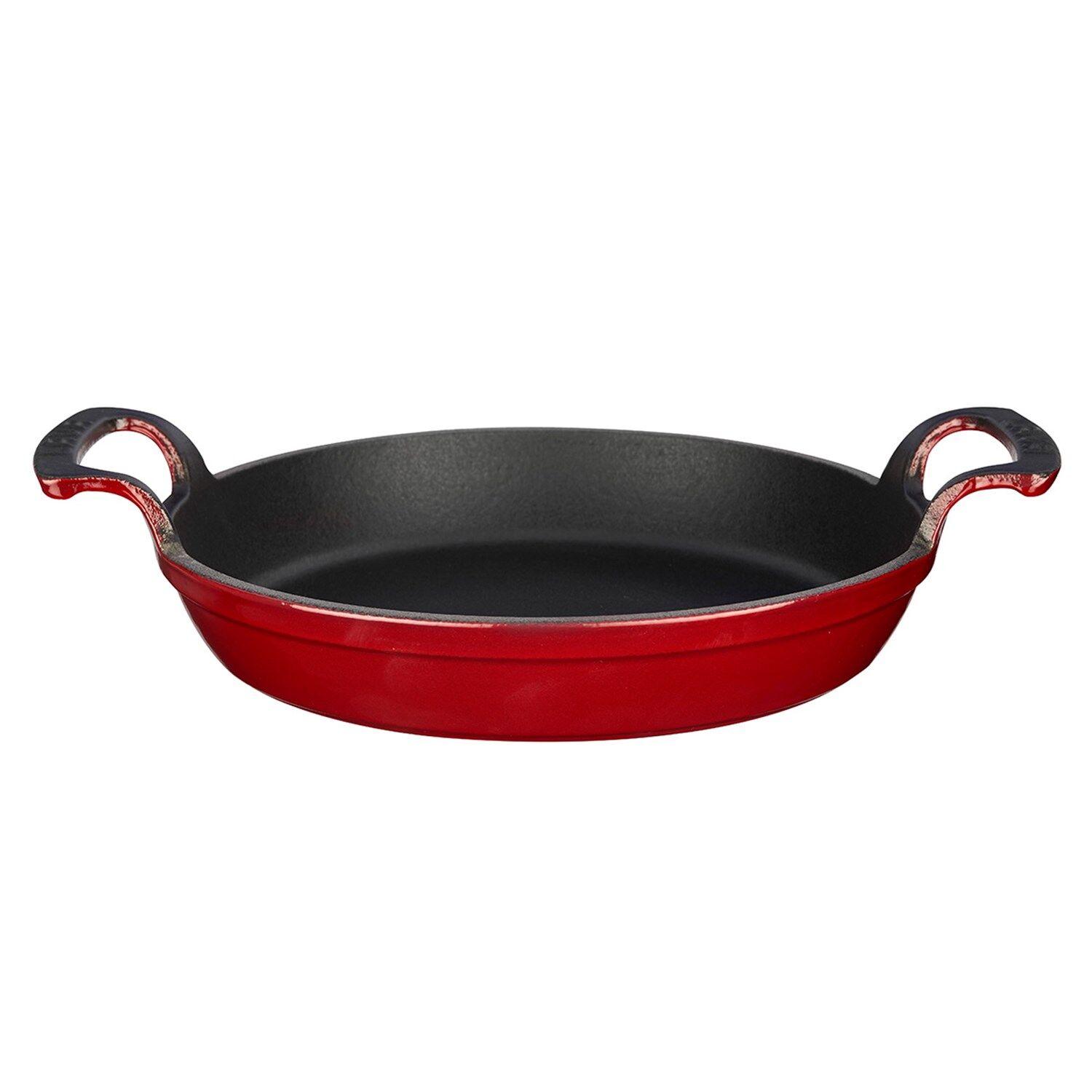 Lava Yuvarlak Kulplu Emaye Kaplama Döküm Tava - 16 Cm