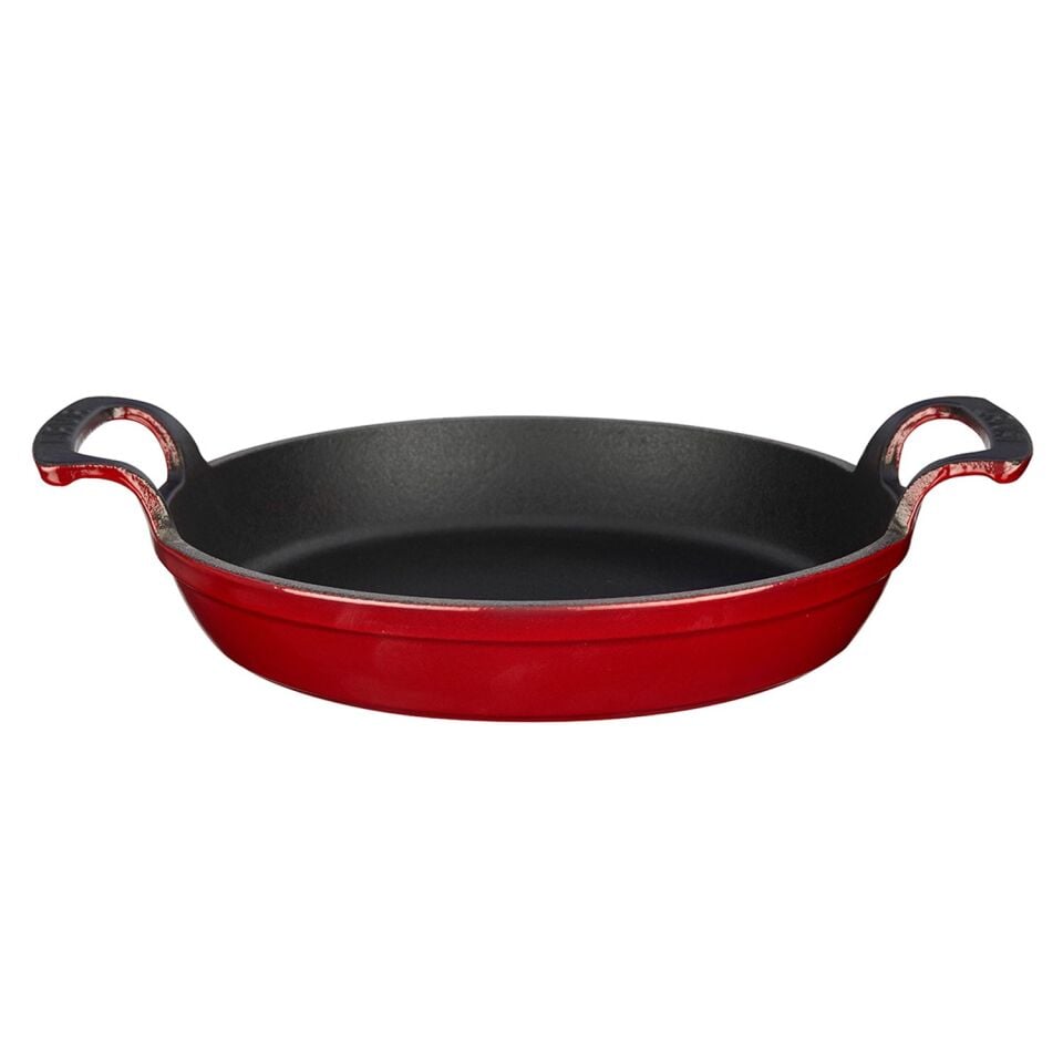 Lava Yuvarlak Kulplu Emaye Kaplama Döküm Tava - 16 Cm