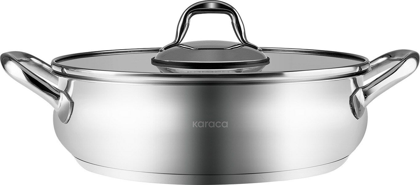 Karaca New Akara İndüksiyon Tabanlı Çelik Karnıyarık Tencere 30 cm