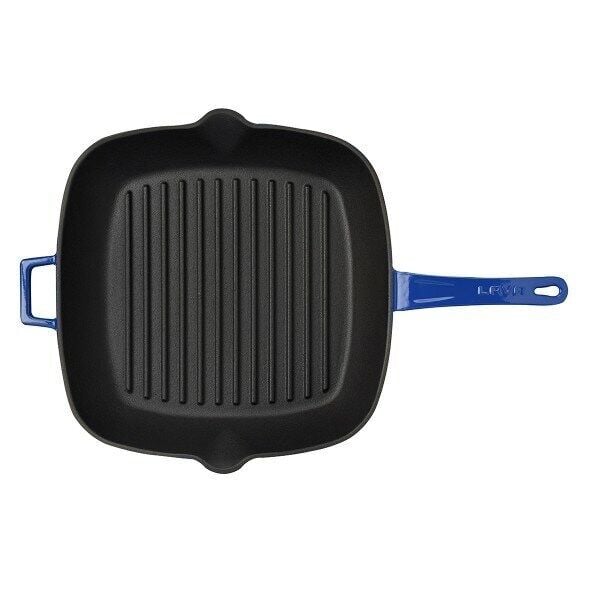 Lava Grill Tava 28*28 Cm Metal Saplı Mavi