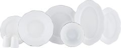 Korkmaz Rosa Collection 55 Parça Platin Yemek Takımı