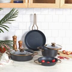 Karaca BioDiamond Power Rosegold 6 Parça Tencere Seti