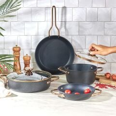 Karaca BioDiamond Power Rosegold 6 Parça Tencere Seti