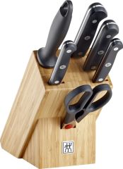 Zwilling 7 Parça Blok Bıçak Seti - Bambu Bloklu