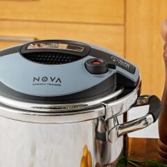 Karaca Nova Düdüklü Tencere Seti Siyah 4+6 Litre