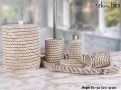 By Selim Rope Krem Banyo Seti Sb 174K10