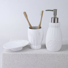 Selim Spring Banyo Seti Beyaz