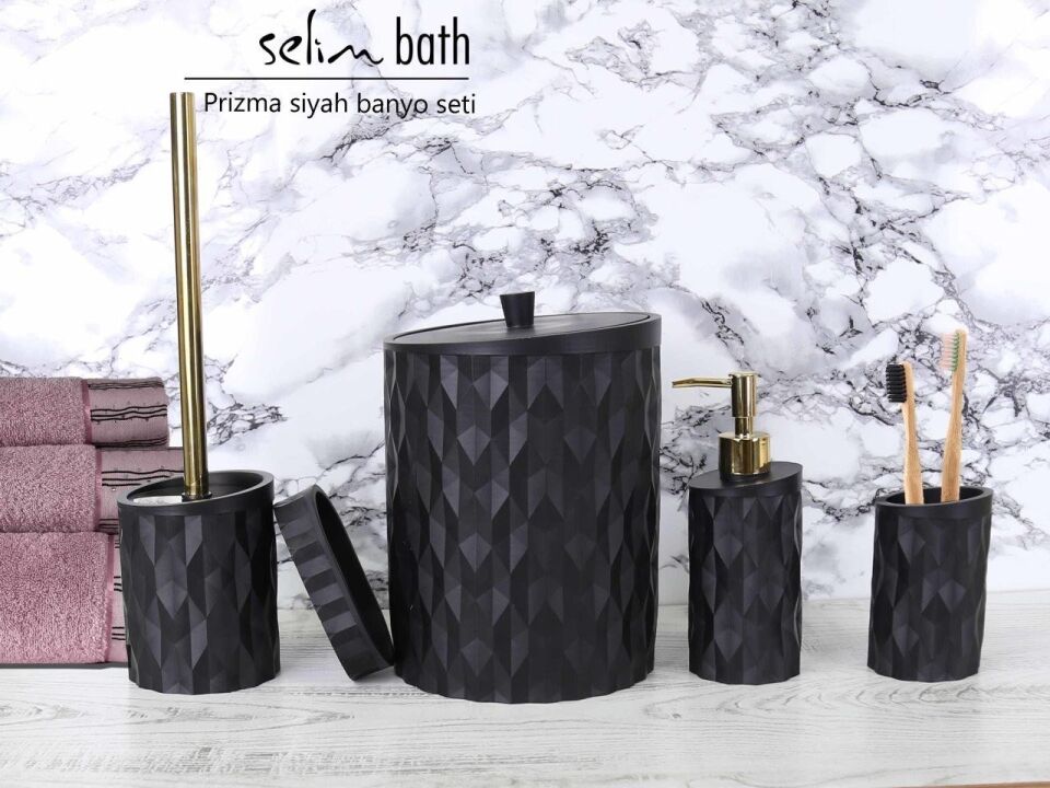 By Selim Prizma Banyo Seti Siyah