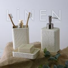 Linen 3'lü Banyo Seti Inci