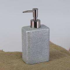 Selim Linen 3'lü Banyo Seti Gümüş