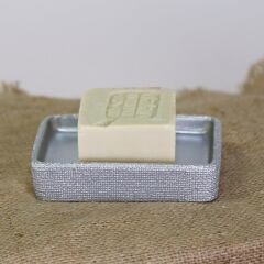 Selim Linen 3'lü Banyo Seti Gümüş