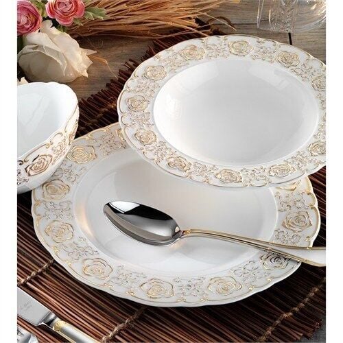 Aryıldız Porselen 84 Parça 12 Kişilik Yemek Takımı