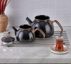 Neva N3171 Bitter Havana Emaye Demlik Seti