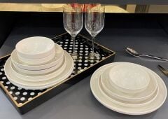 Berghoff Melbourne Sade 24 Parça Bone Yemek Takımı