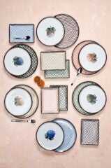 Porland Ortanca 18 Parça 6 Kişilik Porselen Ikram ve Kahvaltı Takımı