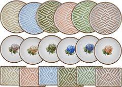 Porland Ortanca 18 Parça 6 Kişilik Porselen Ikram ve Kahvaltı Takımı