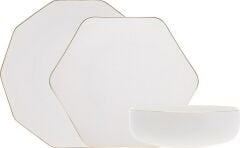 Karaca Linda 18 Parça 6 Kişilik Porselen Yemek Takımı