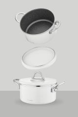 Neva N3078 Sweet  Lilyum Graye Tencere Seti