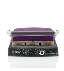 Arnica Diamond Granit Izgaralı Tost Makinesi Mor