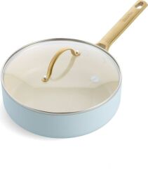 Greenpan Padova Gök Mavi Thermolon Yapıştırmaz 10 Parça Tencere Tava Seti