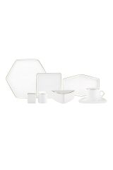 Karaca Streamline Geo Gold 28 Parça 6 Kişilik Kahvaltı/servis Takımı