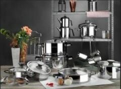 Aryıldız Lilyum Cam Ideal 22 Parça Safir Prestige Tencere Seti