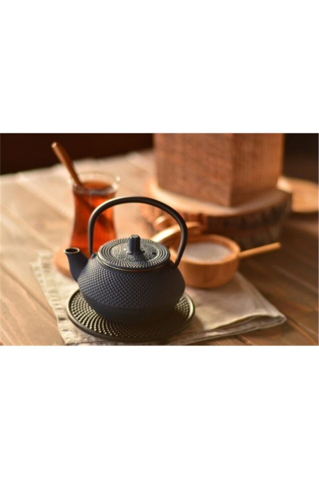 Linden Sümbül 300 ml Gök Mavi Döküm Demlik