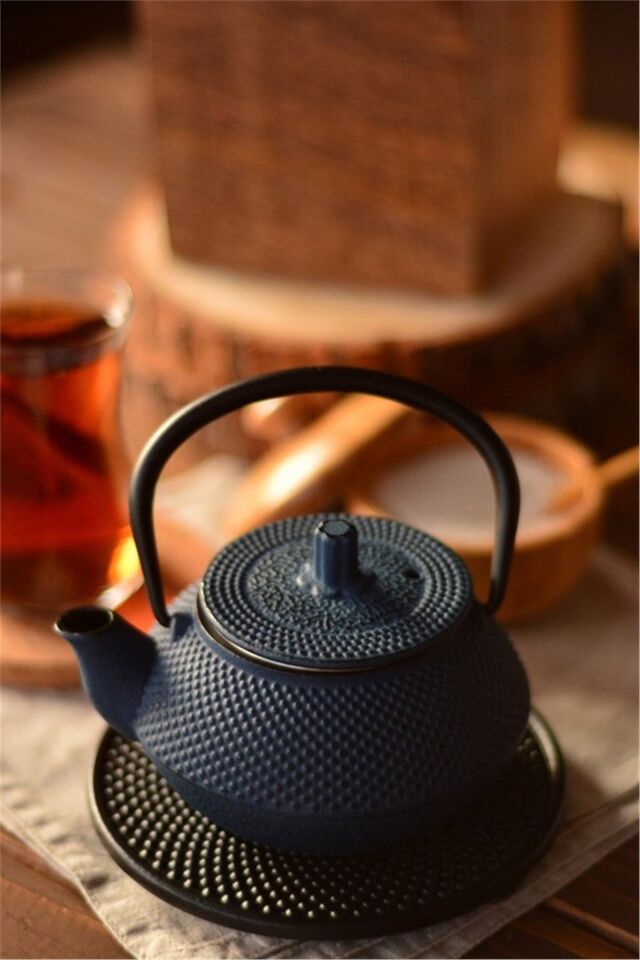 Linden Sümbül 300 ml Gök Mavi Döküm Demlik