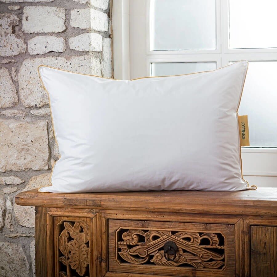 Othello Downa 90 Pamuk Kumaş 90 Gıdık Kaz Tüyü Yastık 50x70 Cm