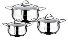 Oms Çelik Tencere Seti 6 Parça 1032 - 000886