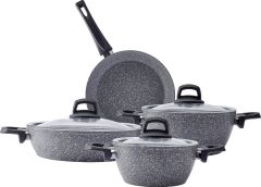 Emsan Oniks 7 Parça Granit Tencere Seti