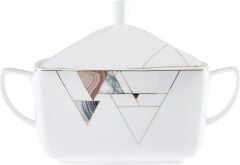 Karaca Fine Pearl Trace 62 Parça 12 Kişilik Yemek Takımı