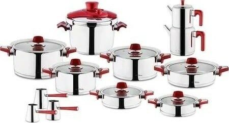 Aryıldız Çeyiz Seti Ideal Set 22 Parça Flamingo Kırmızı