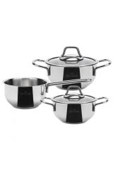 Karaca Macellan 5 Parça Midi Çelik Tencere Seti