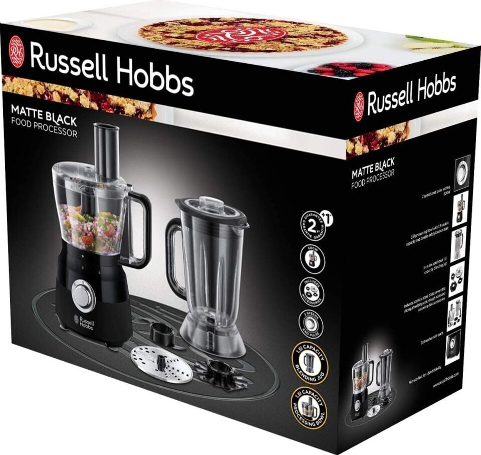 Russell Hobbs Mutfak Robotu 1,5 L - Mat Siyah