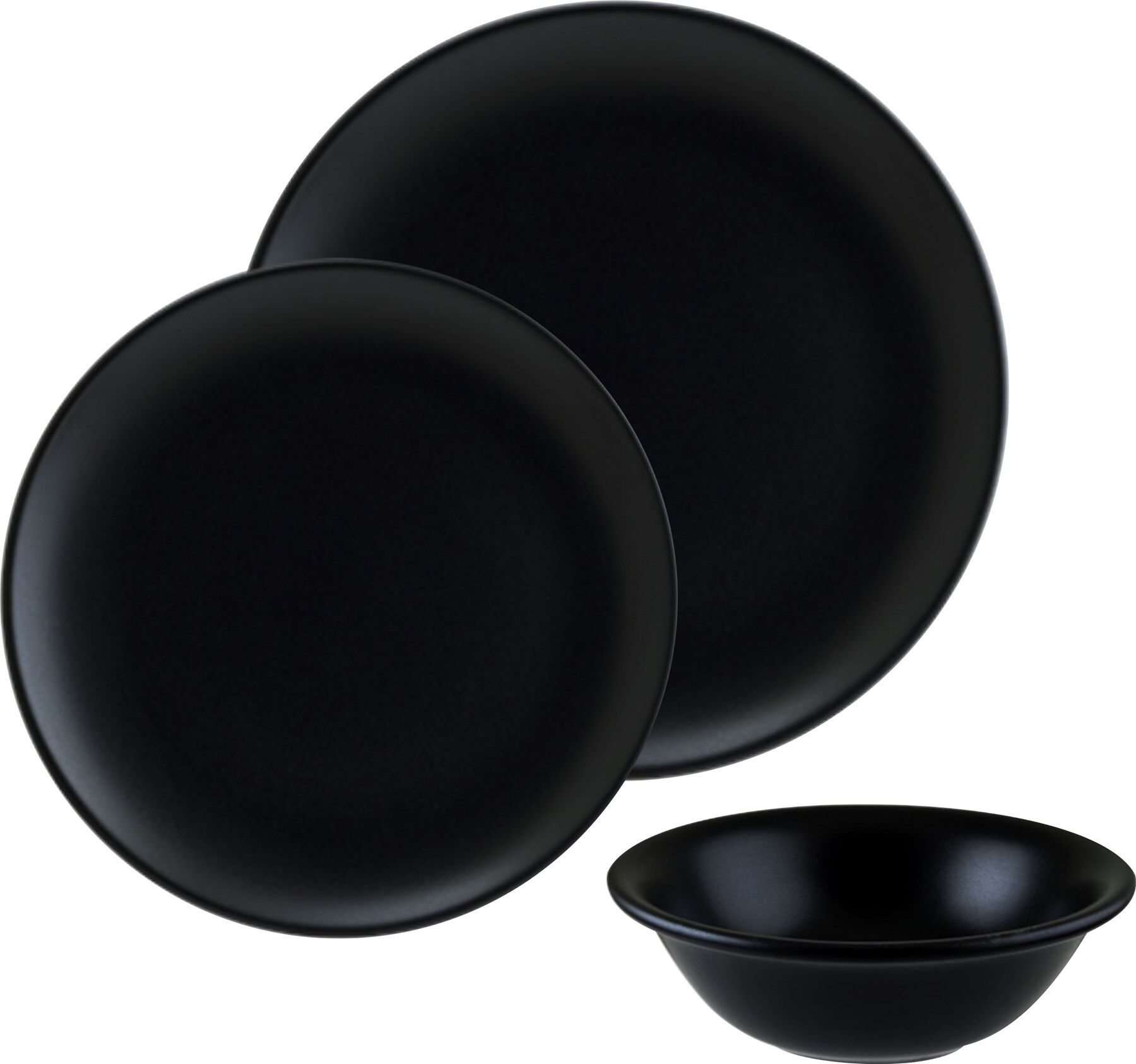 Bonna Porselen  Notte Gourmet Siyah 18 Parça Set