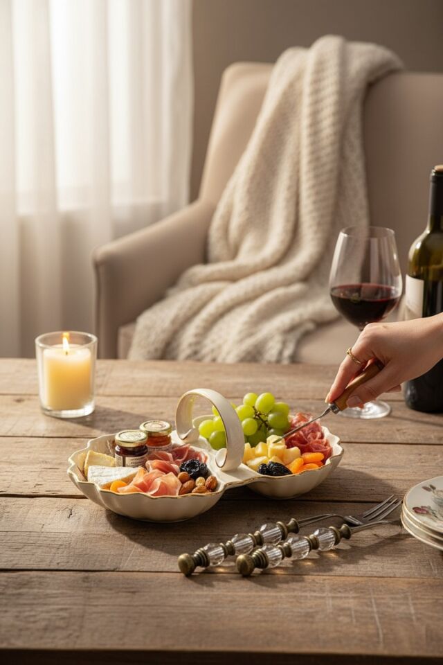 Roy King Rose 29 Cm Bölmeli Çerezlik