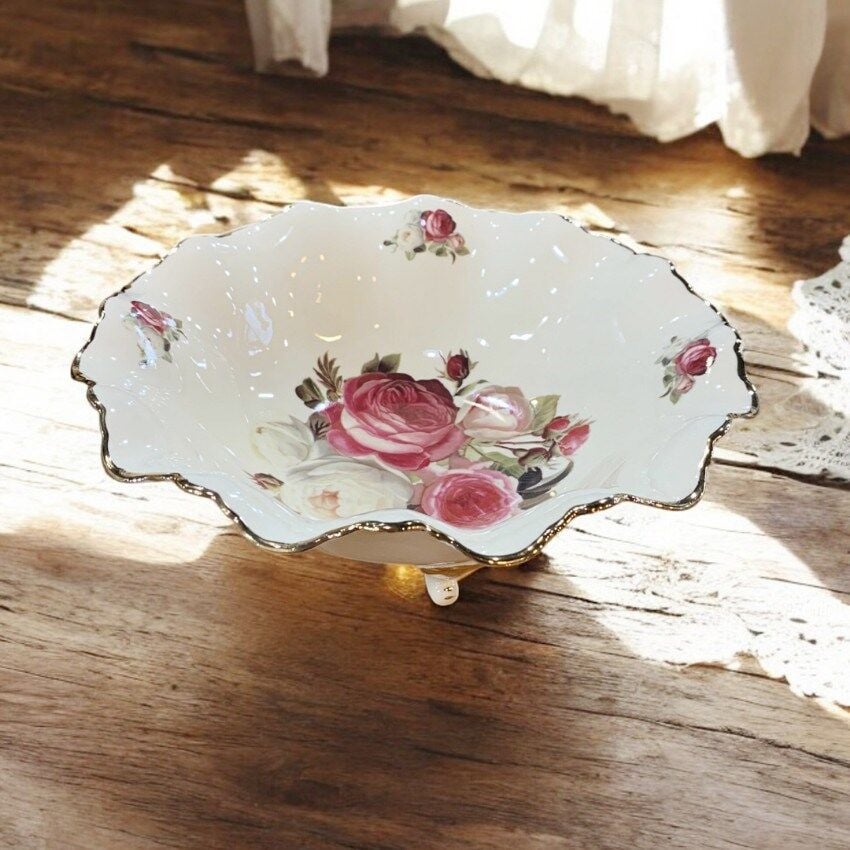 Roy King Rose Ayaklı Salata Kase 24 Cm