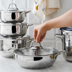 Karaca Sofya 13 Parça Düdüklü Tencere Çaydanlık Çelik Çeyiz Seti