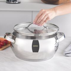 Karaca Kuzina Indüksiyon Tabanlı Çelik Tencere 24 Cm