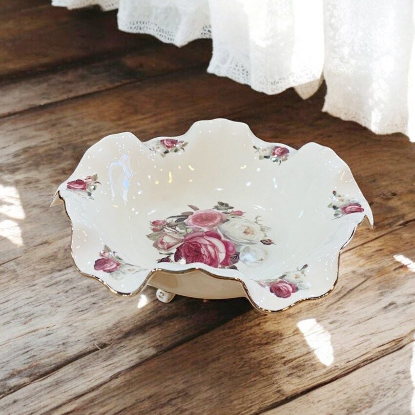 Roy King Rose Ayaklı Salata Kase 24 Cm