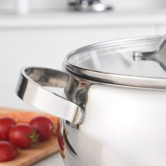 Karaca Kuzina Indüksiyon Tabanlı Çelik Tencere 24 Cm