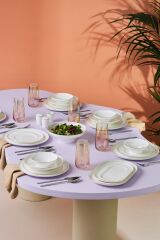 Streamline Zenith 59 Parça 12 Kişilik Fine Bone Yemek Takımı Gold